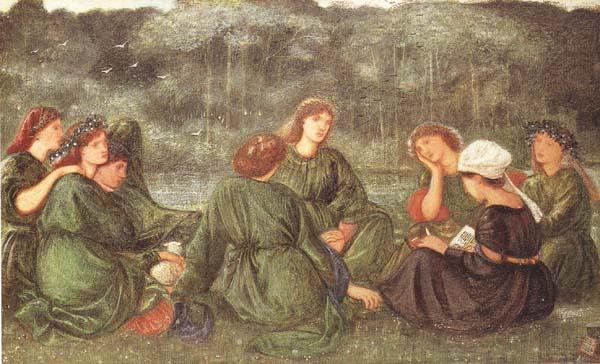 Sir Edward Coley Burne-jones,Bart.,ARA,RWS Green Summer (mk46) china oil painting image